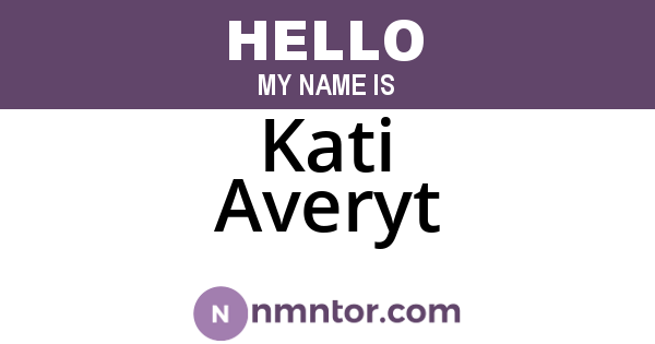 Kati Averyt