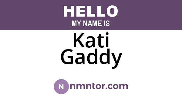 Kati Gaddy