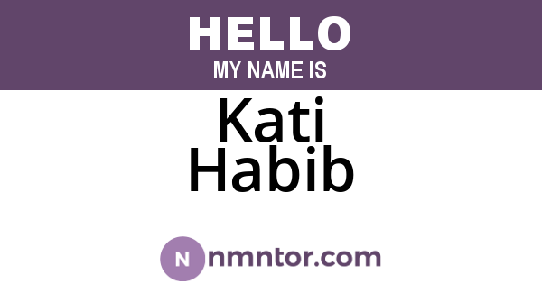 Kati Habib