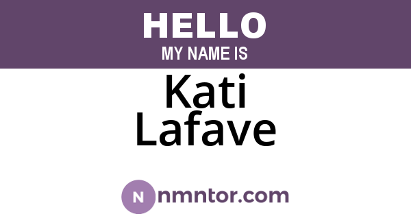 Kati Lafave