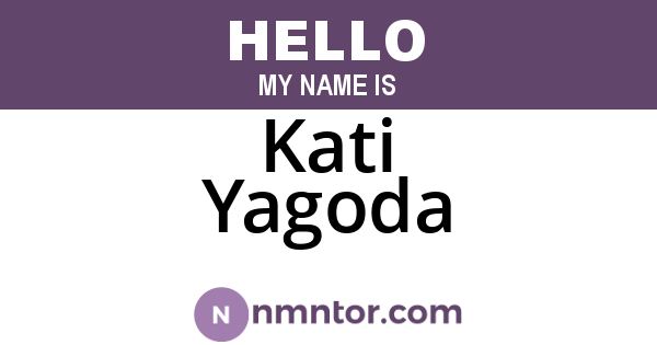 Kati Yagoda