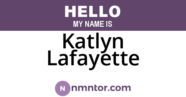 Katlyn Lafayette
