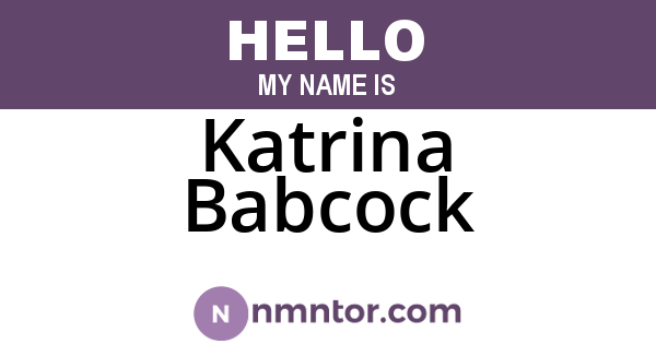 Katrina Babcock