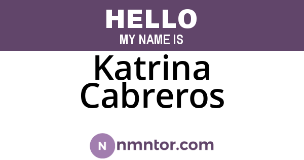 Katrina Cabreros