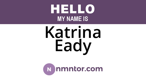 Katrina Eady