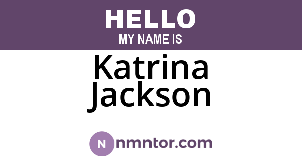 Katrina Jackson