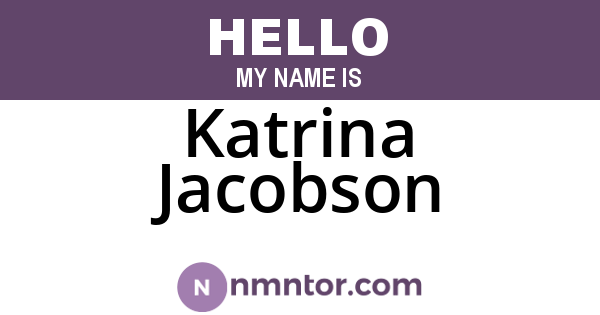 Katrina Jacobson