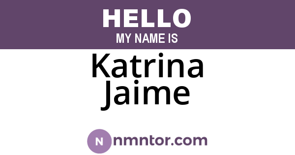 Katrina Jaime