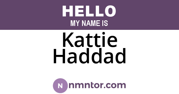 Kattie Haddad