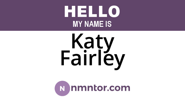 Katy Fairley
