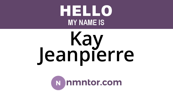 Kay Jeanpierre