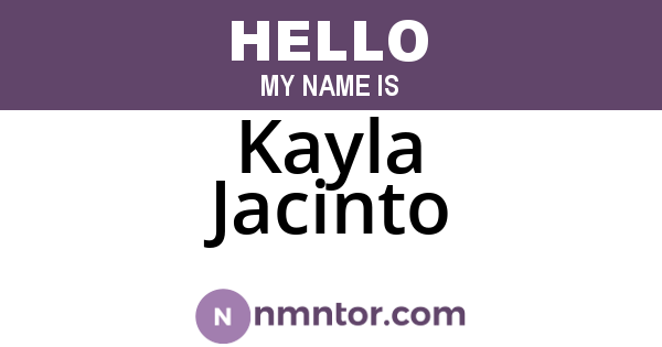 Kayla Jacinto