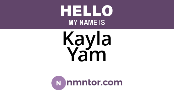 Kayla Yam