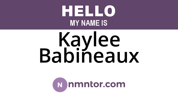 Kaylee Babineaux