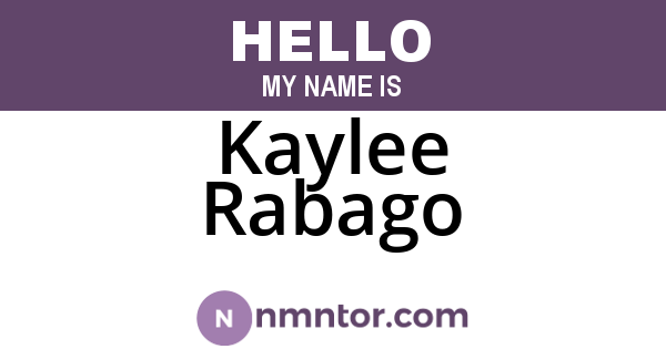 Kaylee Rabago