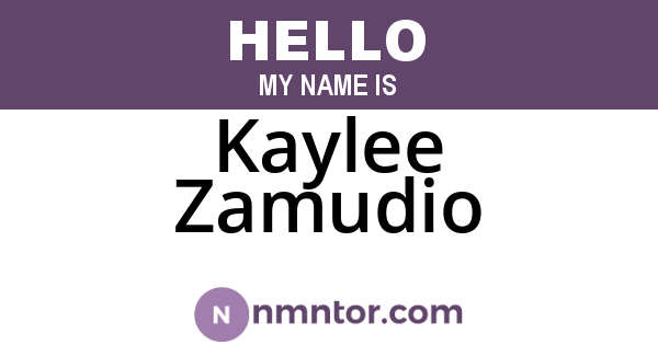 Kaylee Zamudio