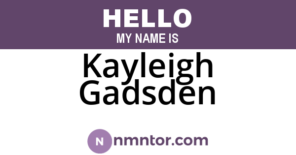 Kayleigh Gadsden