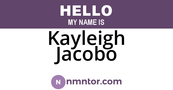 Kayleigh Jacobo