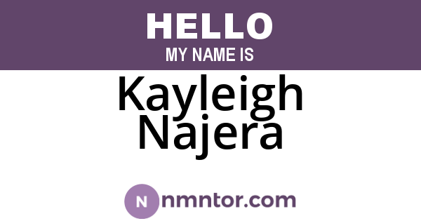 Kayleigh Najera