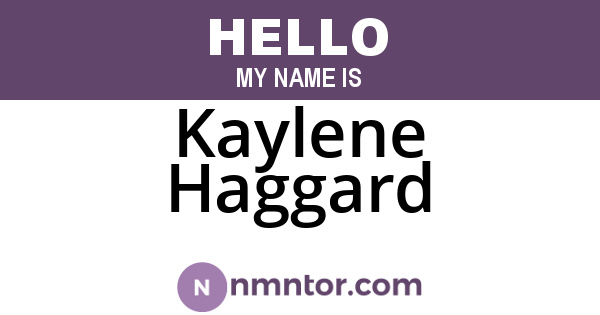 Kaylene Haggard