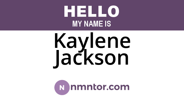 Kaylene Jackson
