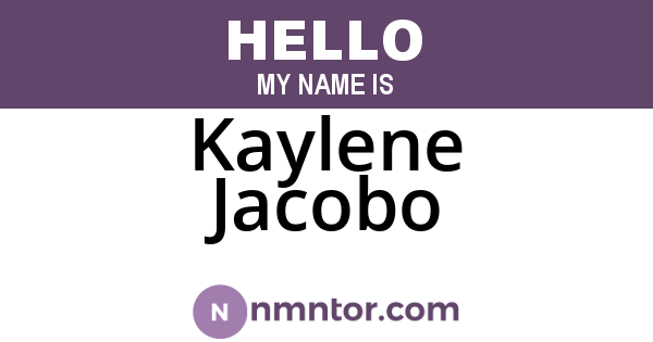Kaylene Jacobo