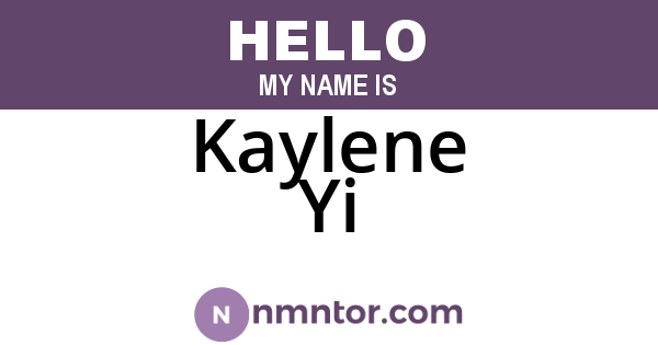 Kaylene Yi