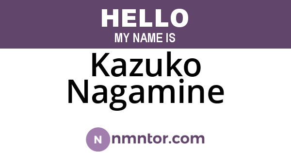 Kazuko Nagamine