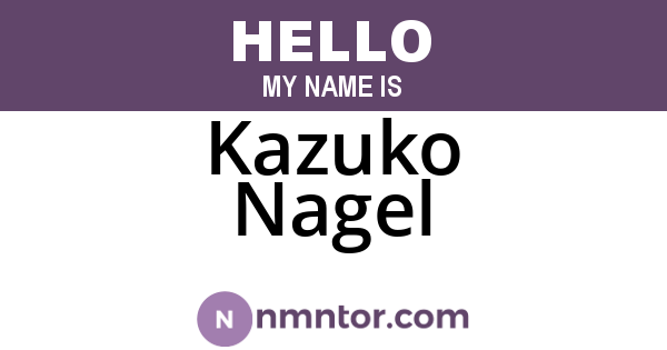 Kazuko Nagel