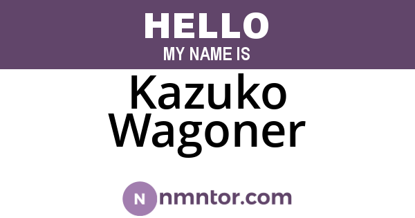 Kazuko Wagoner
