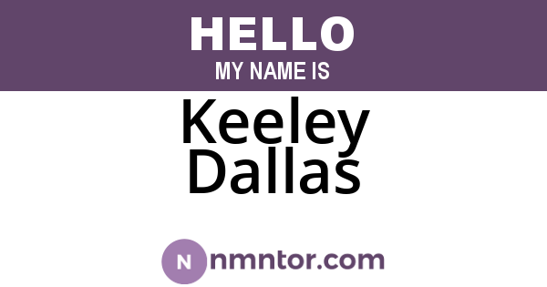 Keeley Dallas