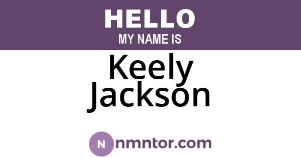 Keely Jackson