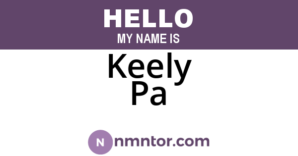 Keely Pa