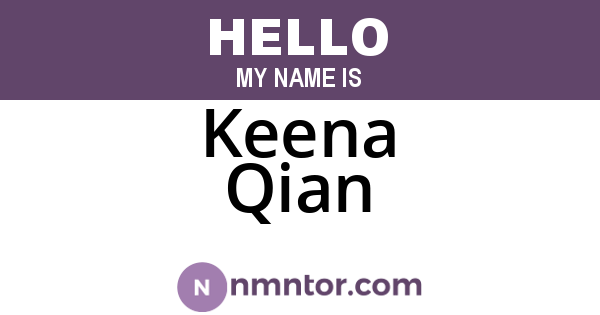 Keena Qian