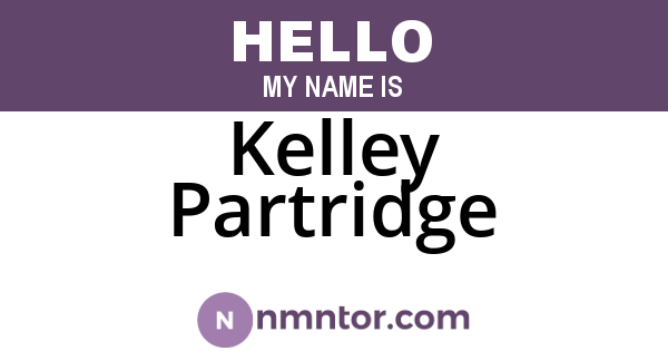 Kelley Partridge