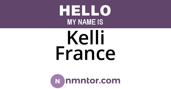 Kelli France