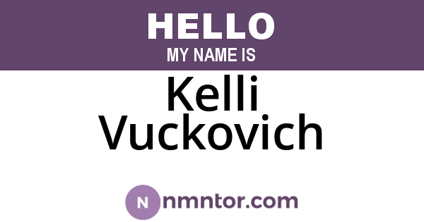 Kelli Vuckovich