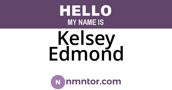 Kelsey Edmond