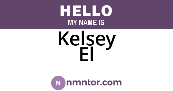 Kelsey El