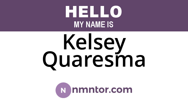 Kelsey Quaresma