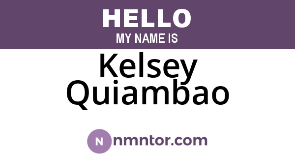 Kelsey Quiambao