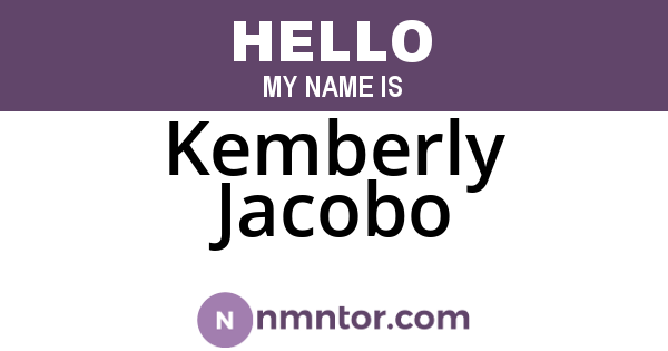 Kemberly Jacobo