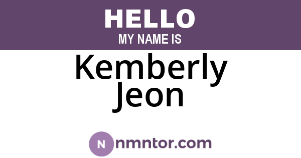 Kemberly Jeon