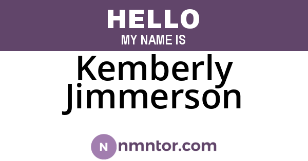 Kemberly Jimmerson