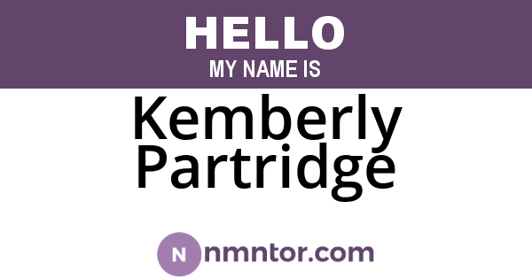 Kemberly Partridge