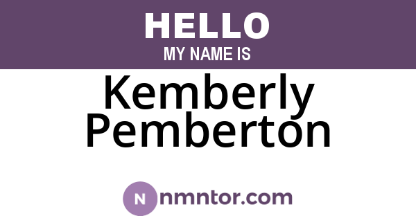 Kemberly Pemberton
