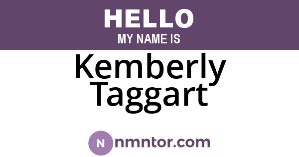 Kemberly Taggart