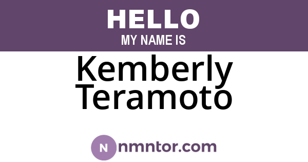 Kemberly Teramoto