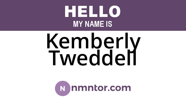 Kemberly Tweddell