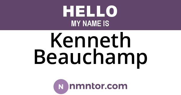 Kenneth Beauchamp
